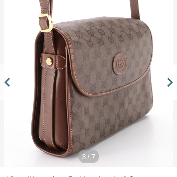 Gucci canvas flap bag - Picture 3 of 7